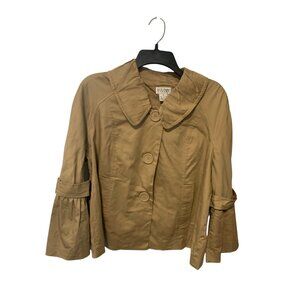 Allison Taylor Womens Size XL Khaki Green Blazer Button Up Jacket Coat 3 Button
